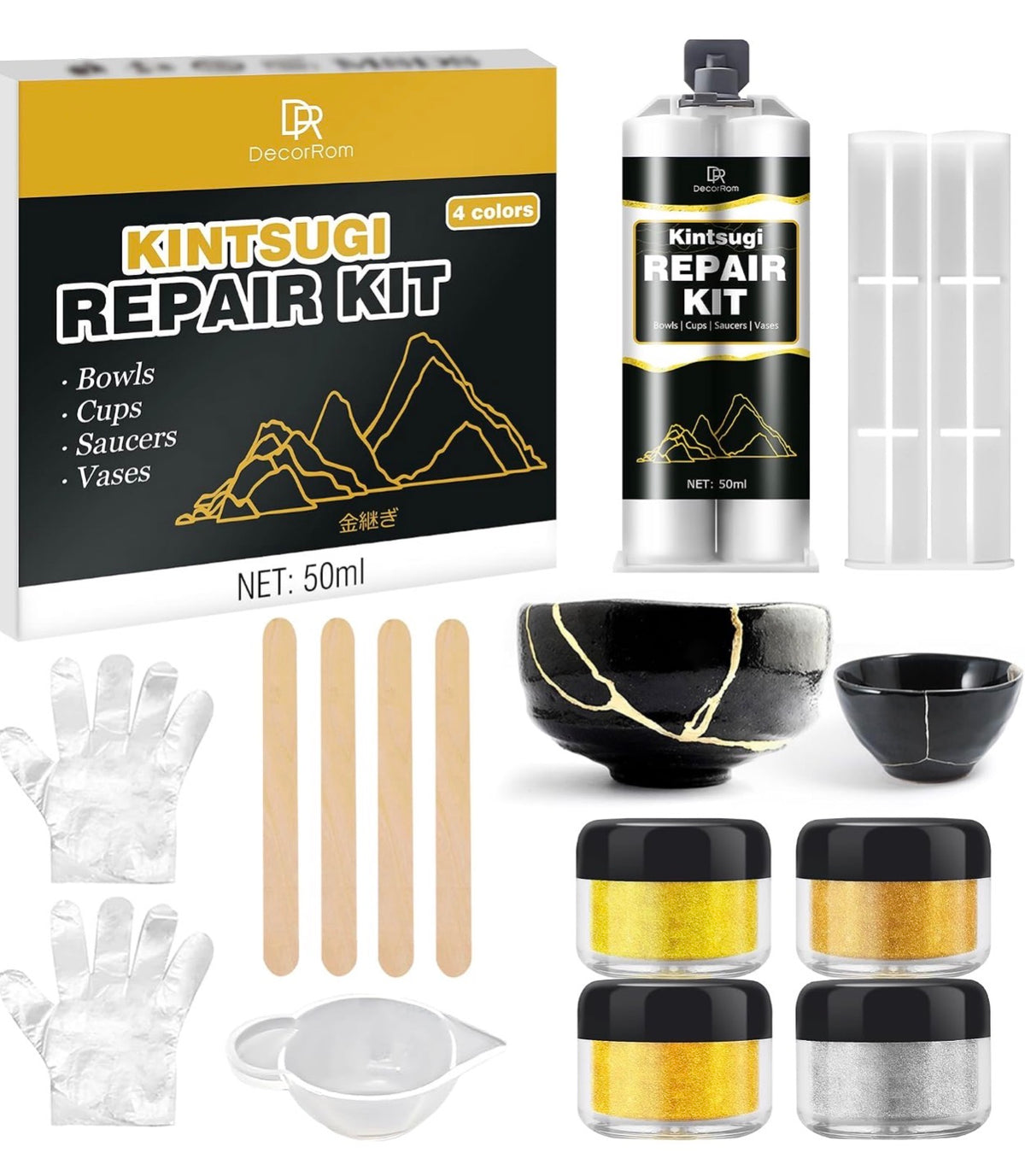 Kintsugi Gold/Silver repair kit.