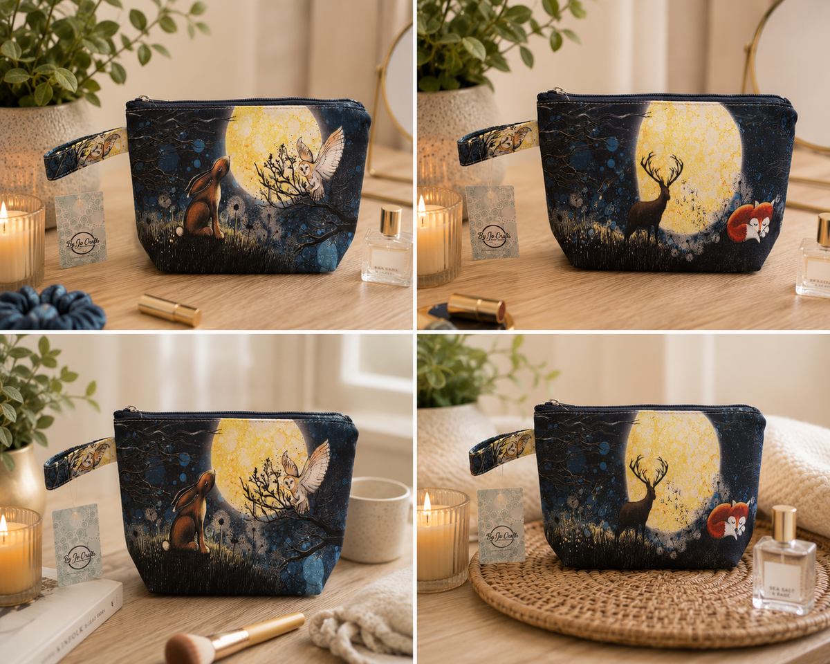 Hare & Owl wash bag, makeup bag by Jojo.