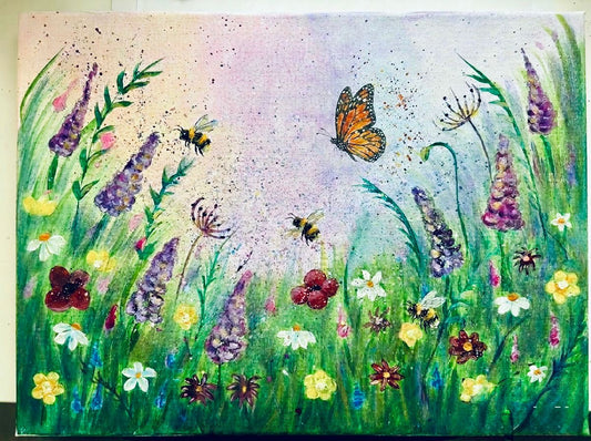 Paintopia - Colourful Wild Meadow - Thursday 6th August 6pm-8pm