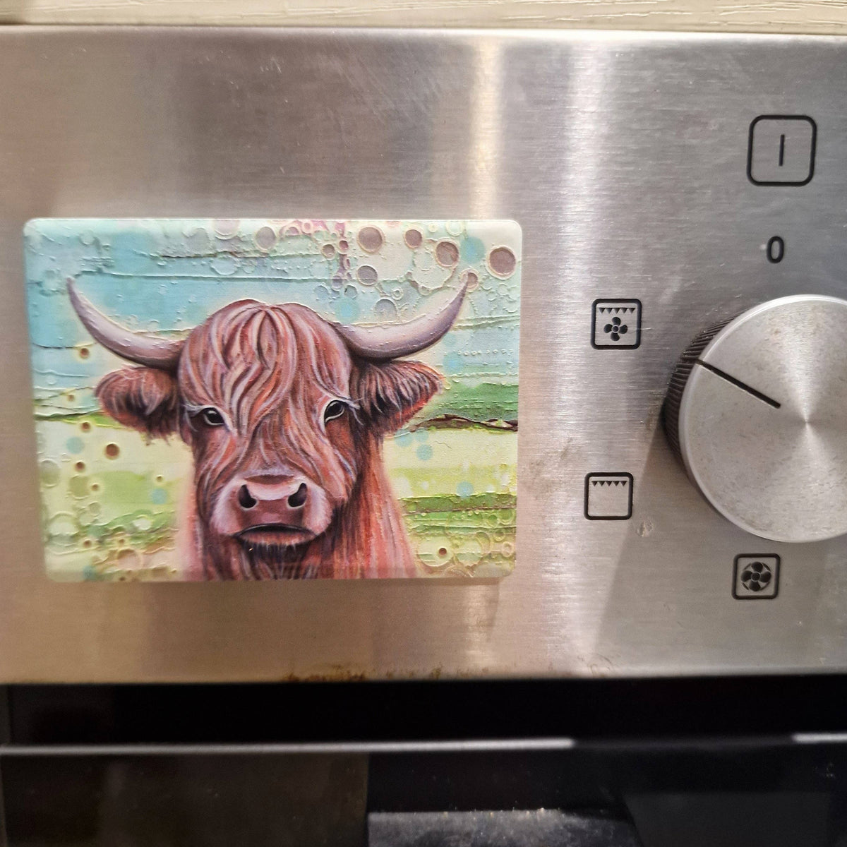 Highland Cow Ceramic Magnet