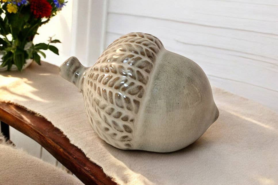 Ceramic Acorn Ornament 11.5cm