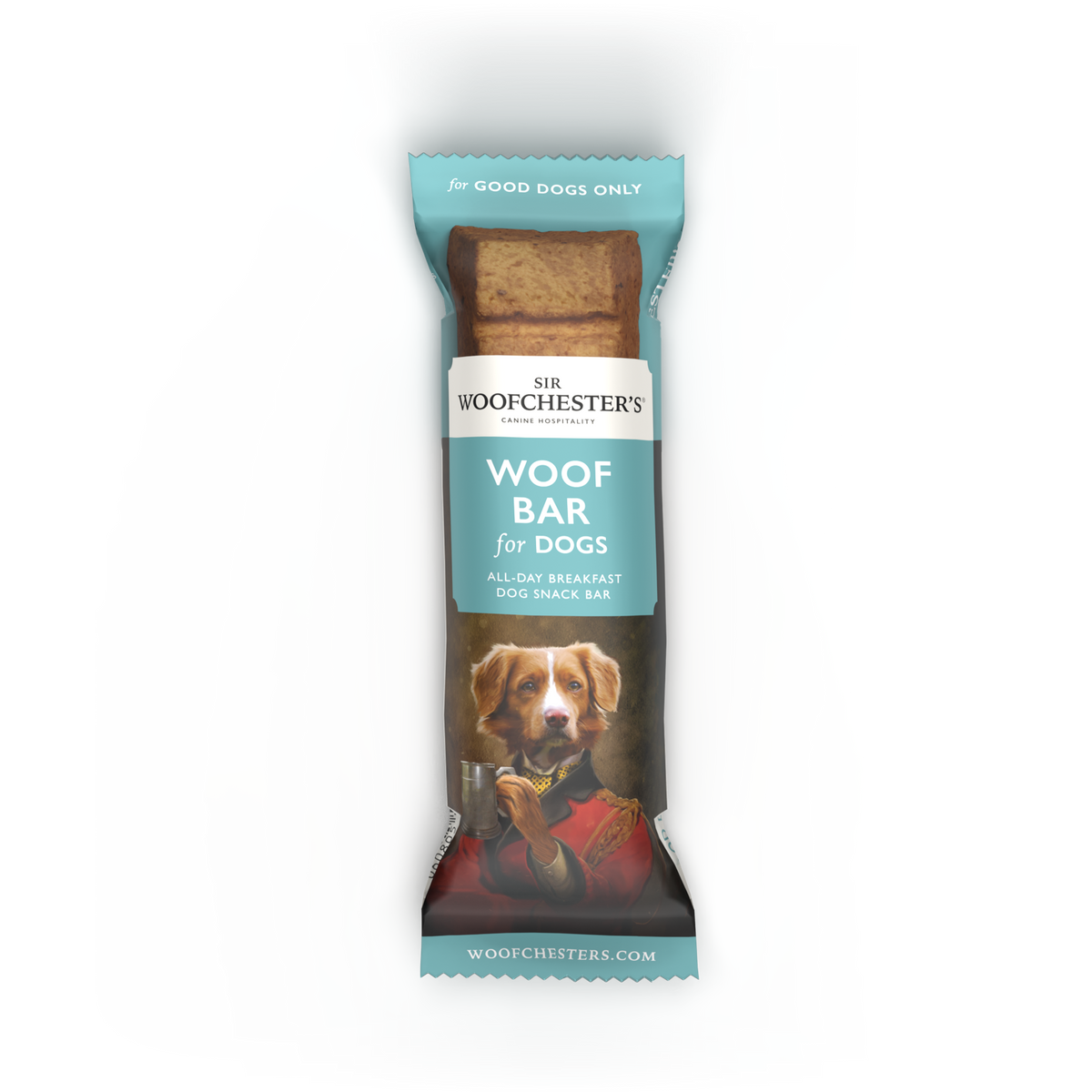 Woof Bar Dog Snack · All Day Breakfast Flavour Dog Snack Bar