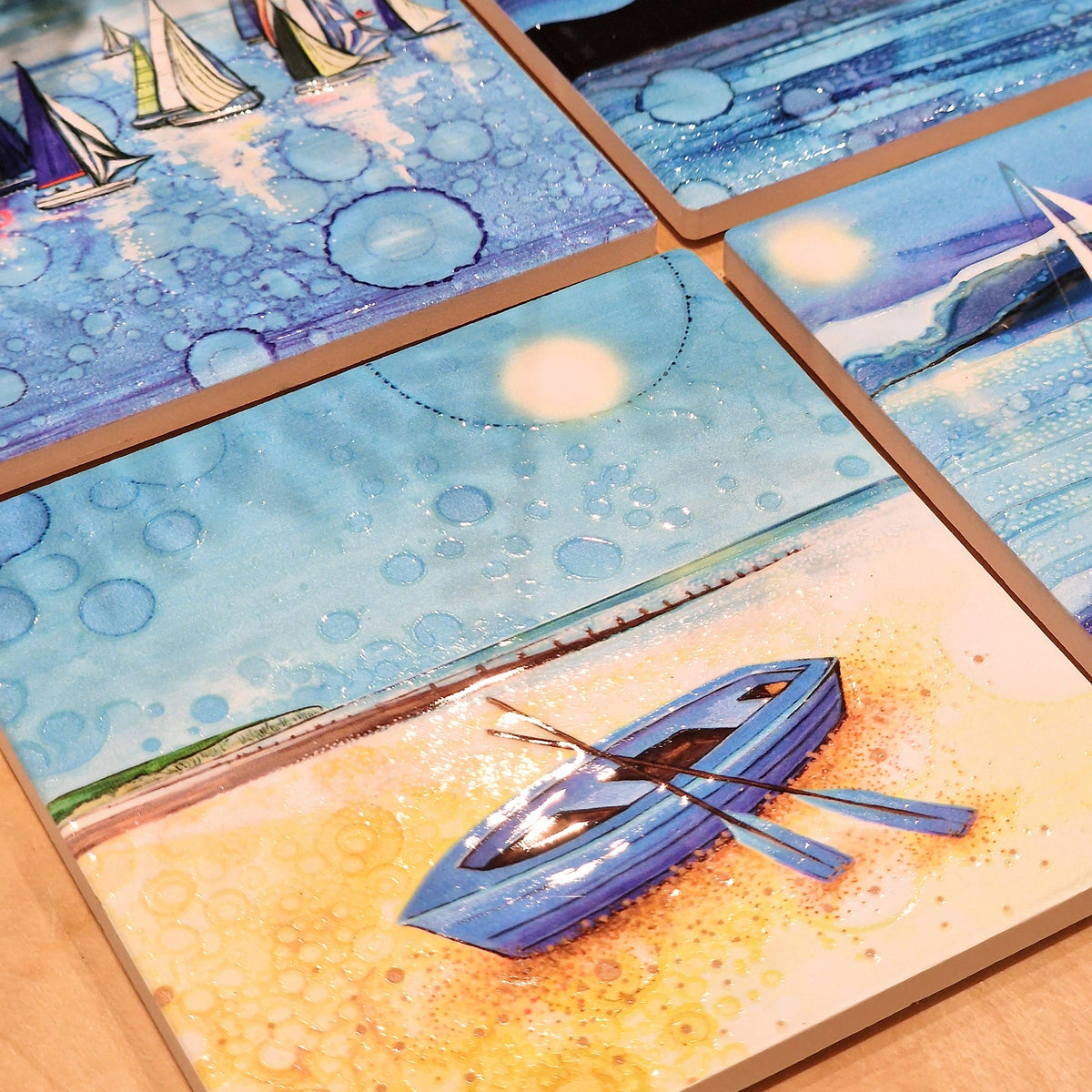 Iconic Rowing Boat Ceramic Coaster