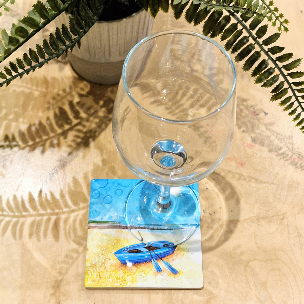 Iconic Rowing Boat Ceramic Coaster
