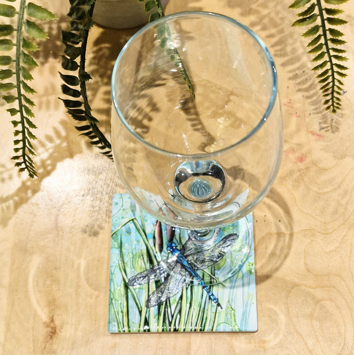 Stunning Dragonfly Ceramic Coaster 🩷