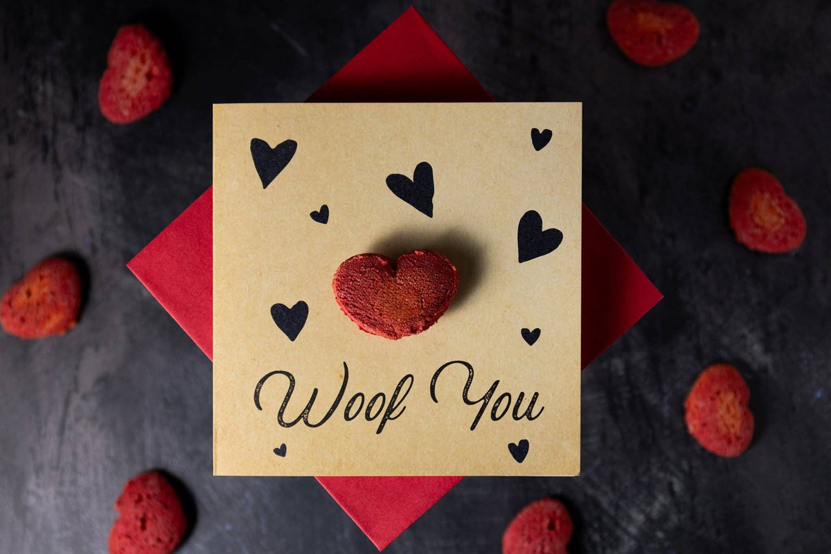 Dog 'Treatings' Card - Woof You Edition - Pack of 6