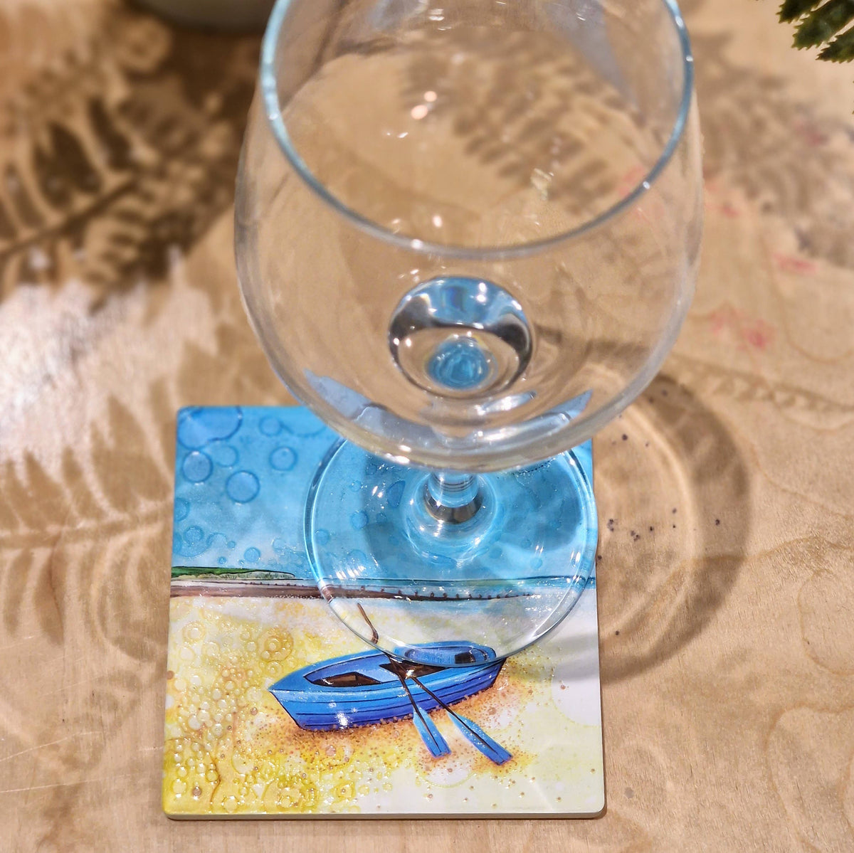 Iconic Rowing Boat Ceramic Coaster