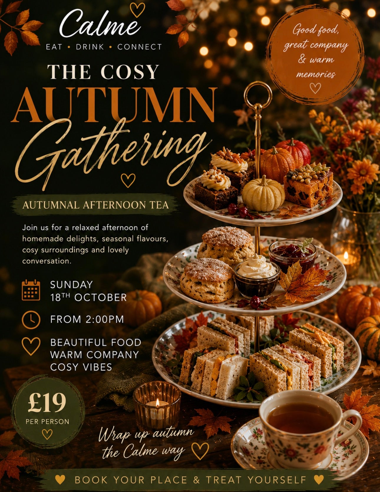 Cosy Autumn Gathering - Ladies Afternoon Tea 🍁