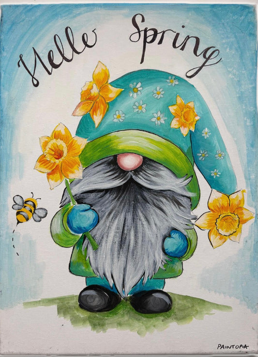 Paintopia. "Hello Spring" Gonk - Guided Paint Workshop | Thur 25th Feb 6.30pm-8.30pm