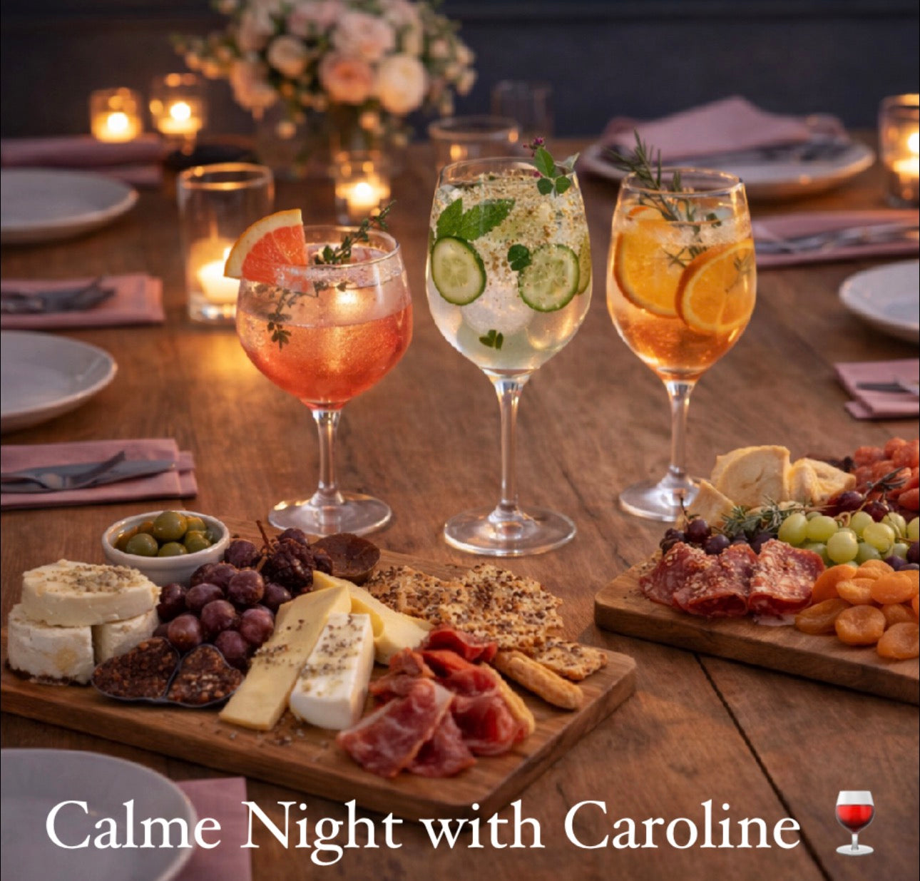 Supper with Caroline 💖Friday 5th June 💖 Light bites and loveliness.