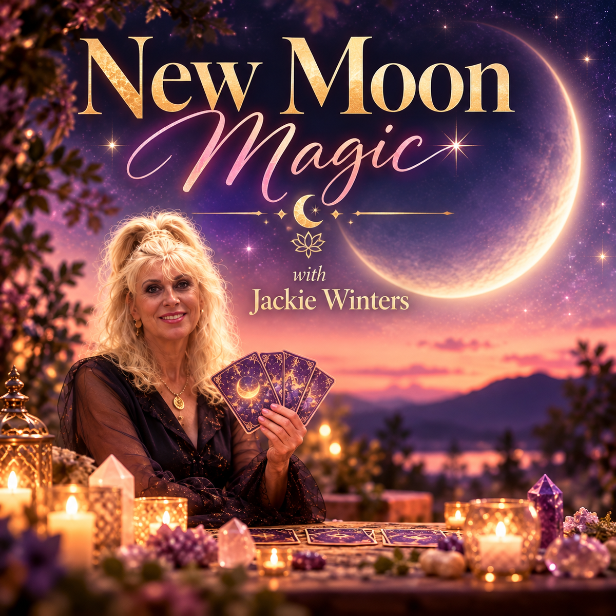 New Moon Magic — An Evening of New Beginnings with Jacqueline Winters. Friday 8th January 6.30pm