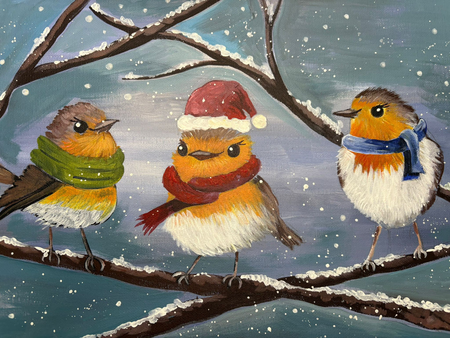 Christmas with Paintopia @ Calme Christmas Robins - Thursday 3rd December 6pm