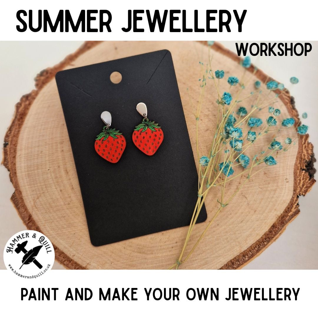 Summer Jewellery Workshop with Emma of Hammer & Quill. Wednesday 15th July, 6:30–8:30pm