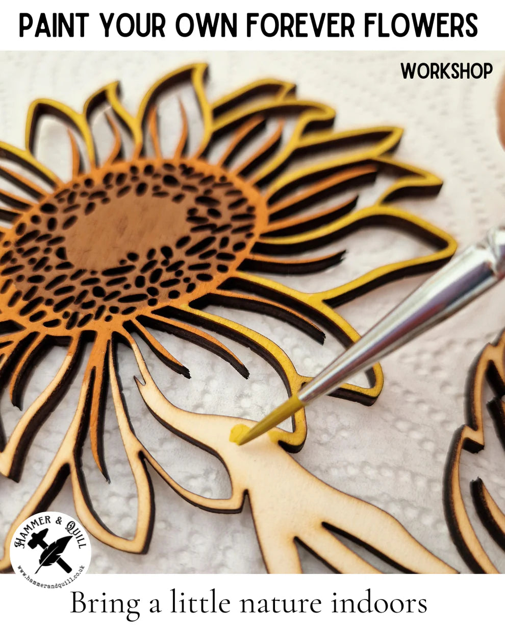 Paint Your Own Forever Flowers Wednesday 12th August 6.30pm-8.30pm