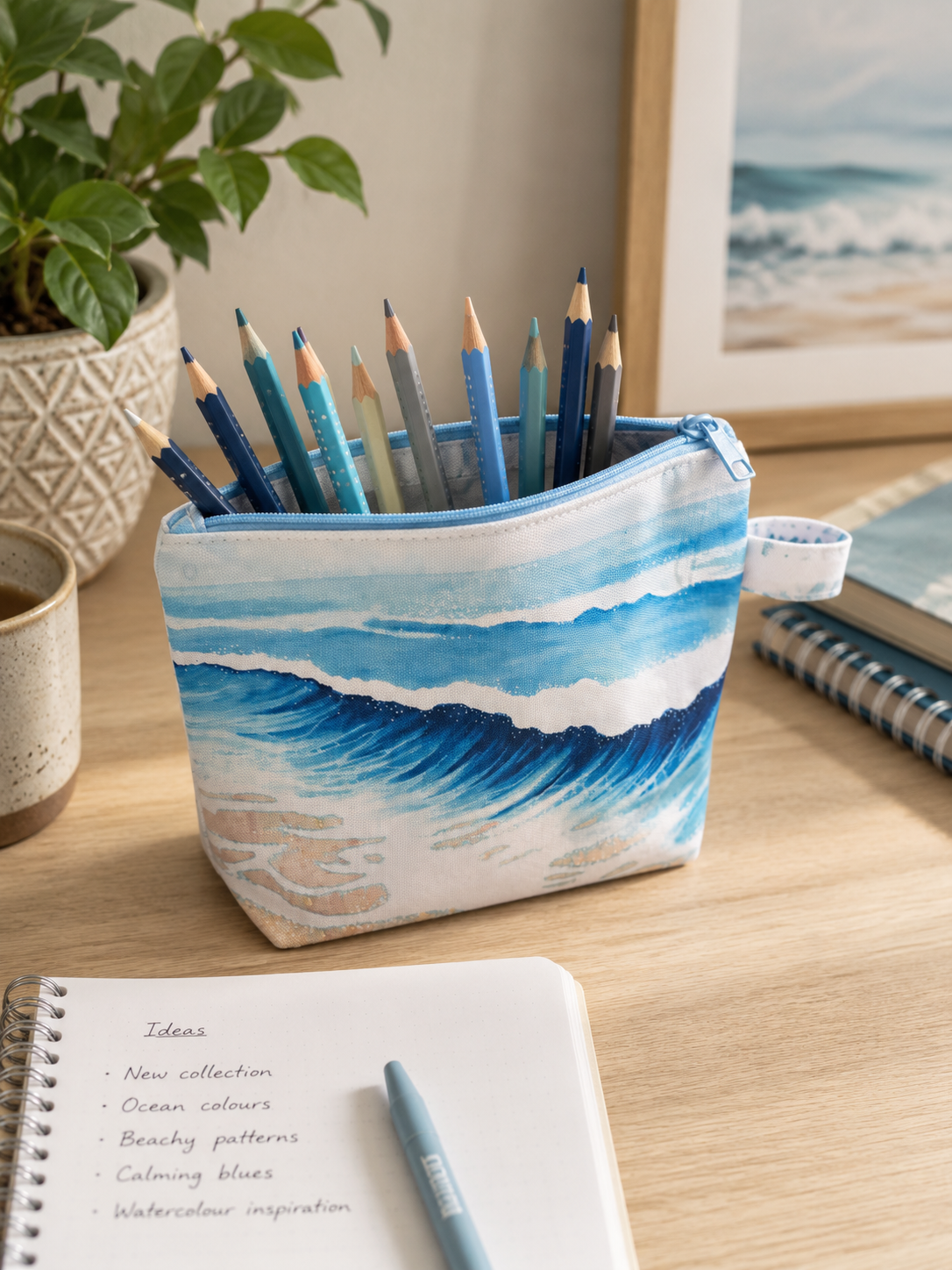Flips Flops, beach wash bag, makeup bag