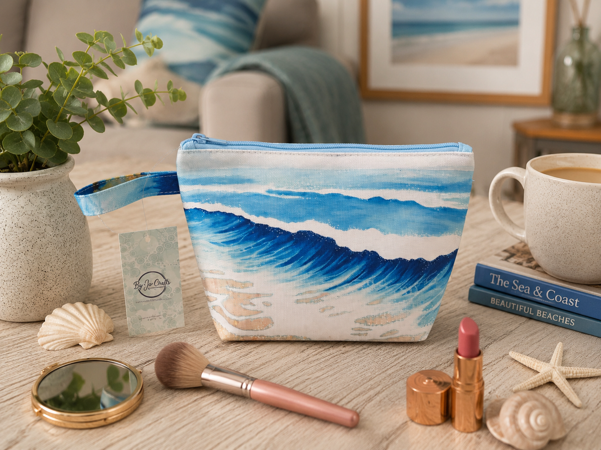 Flips Flops, beach wash bag, makeup bag