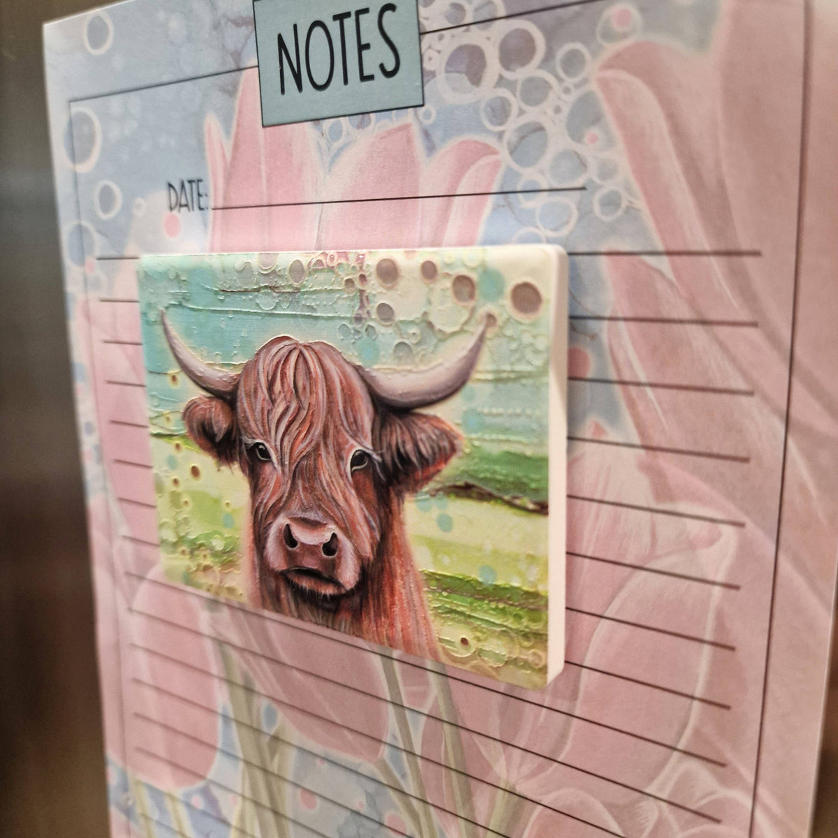 Highland Cow Ceramic Magnet