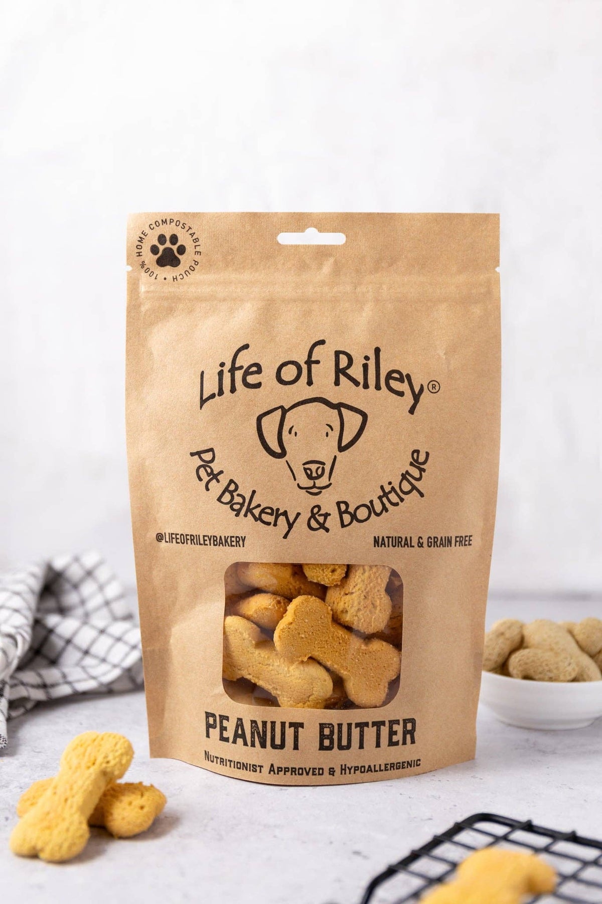 Peanut Butter Bones - Nutritionist Approved Dog Treats