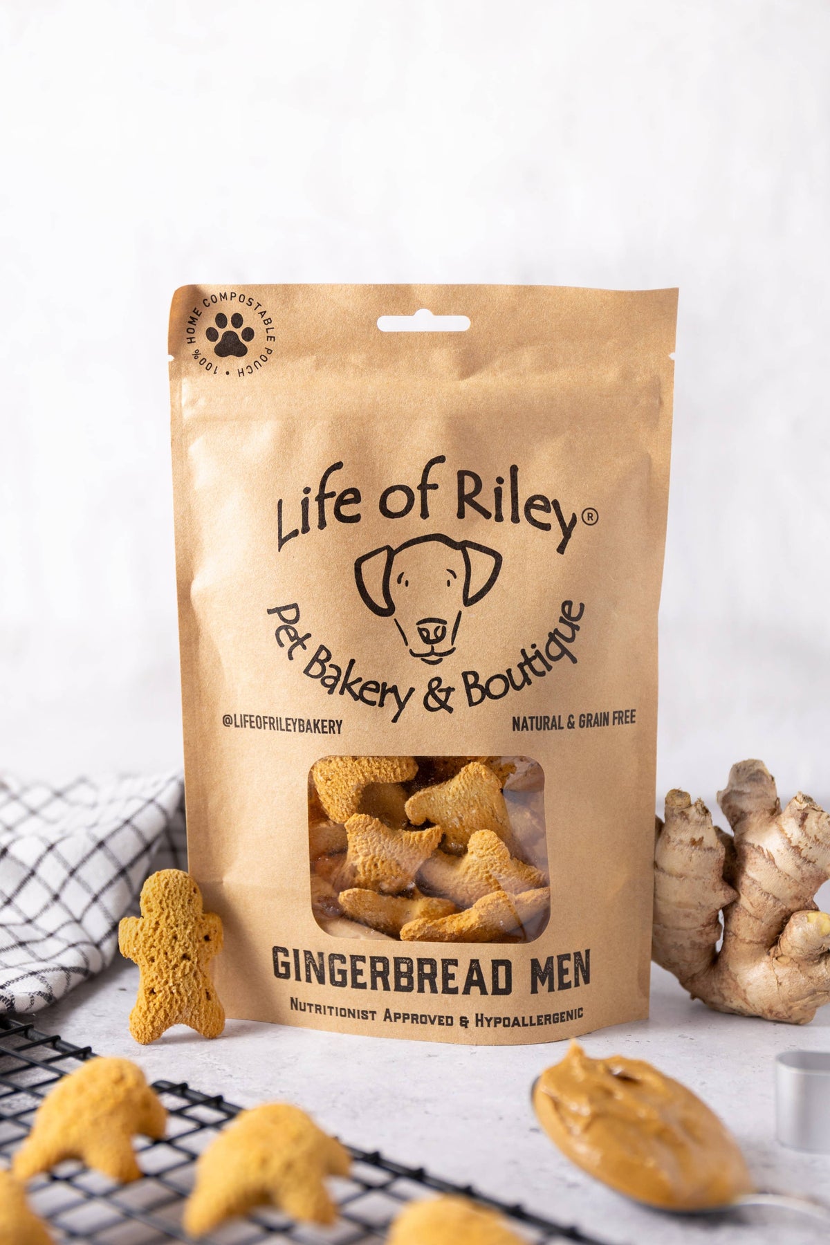 Mini Gingerbread Men - Dog Bakery Biscuits