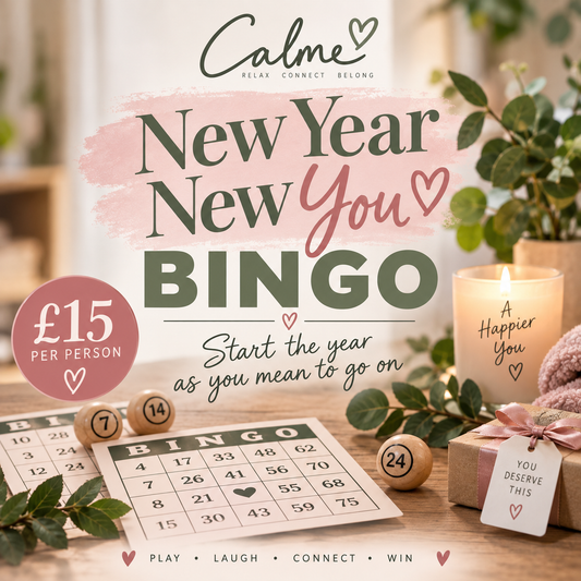 Calme Bingo Wednesday Jan 13th 2027 6pm - 8pm