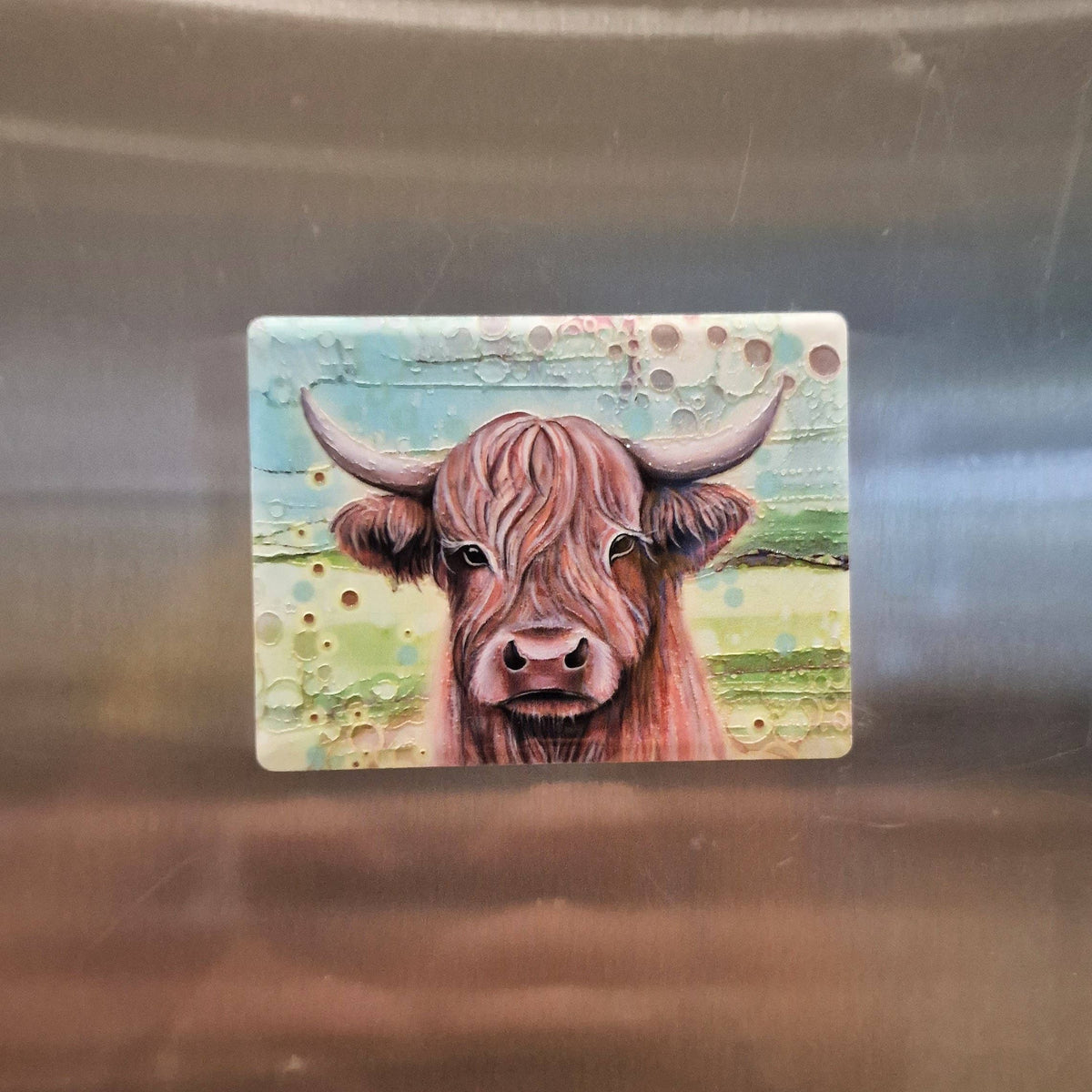 Highland Cow Ceramic Magnet